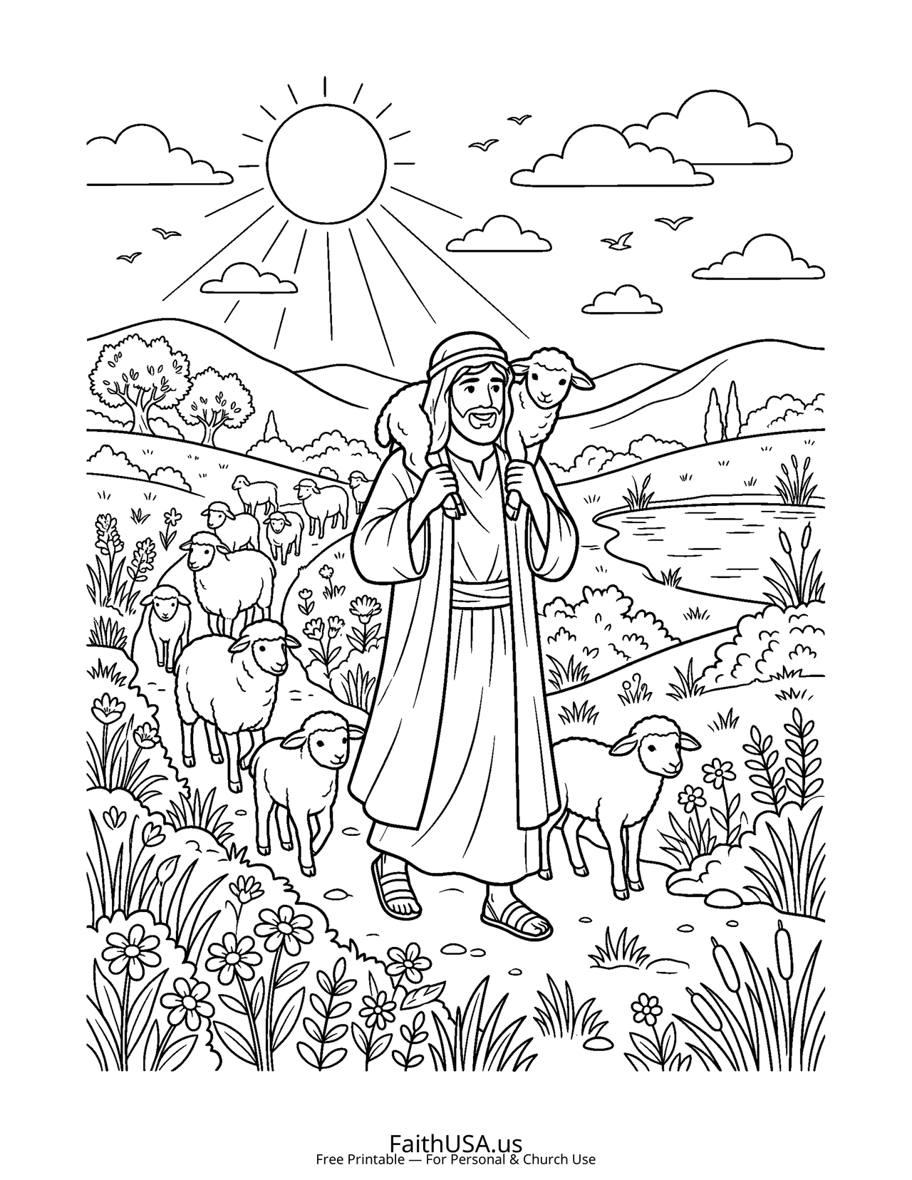Christian Mandala Coloring Pages