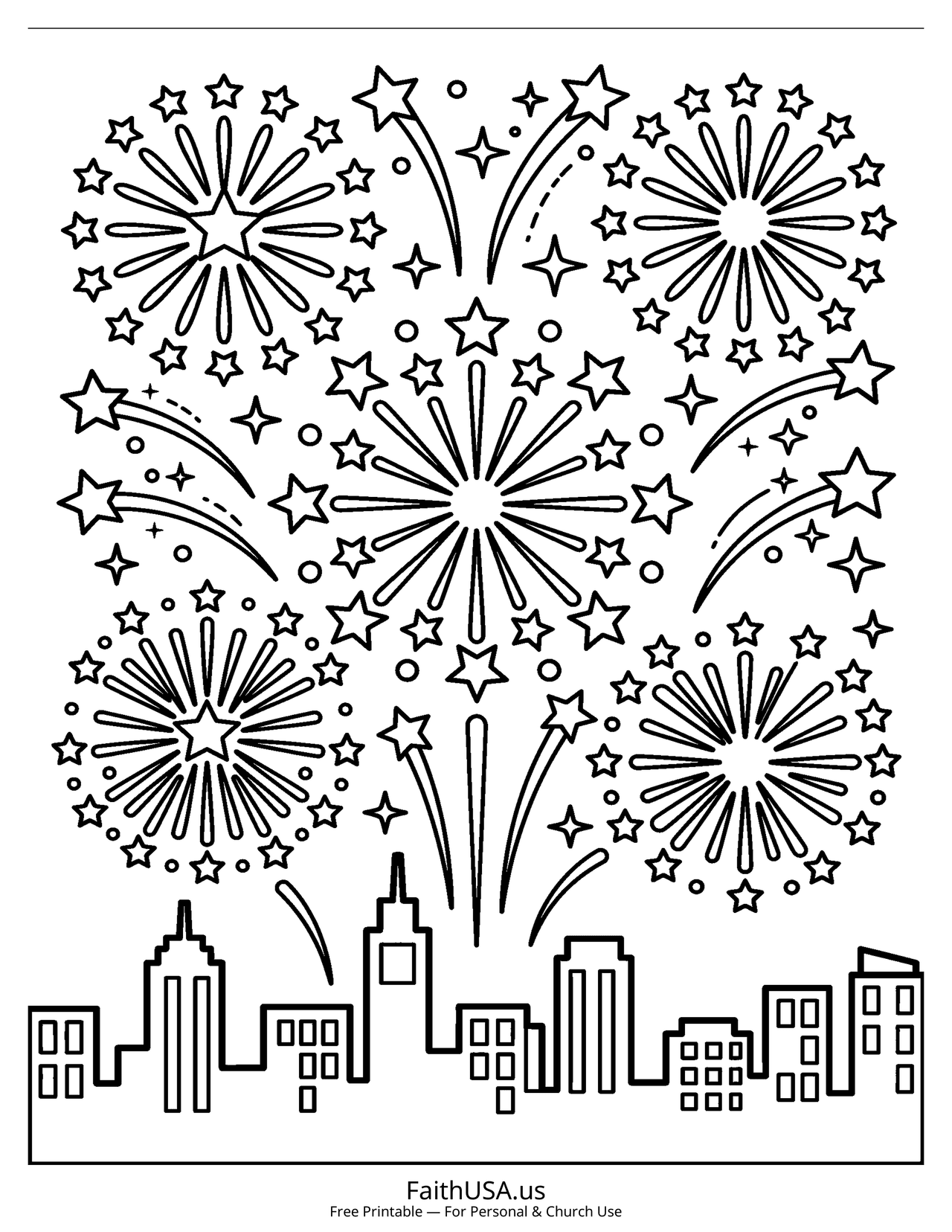 Fourth of July Coloring Pages