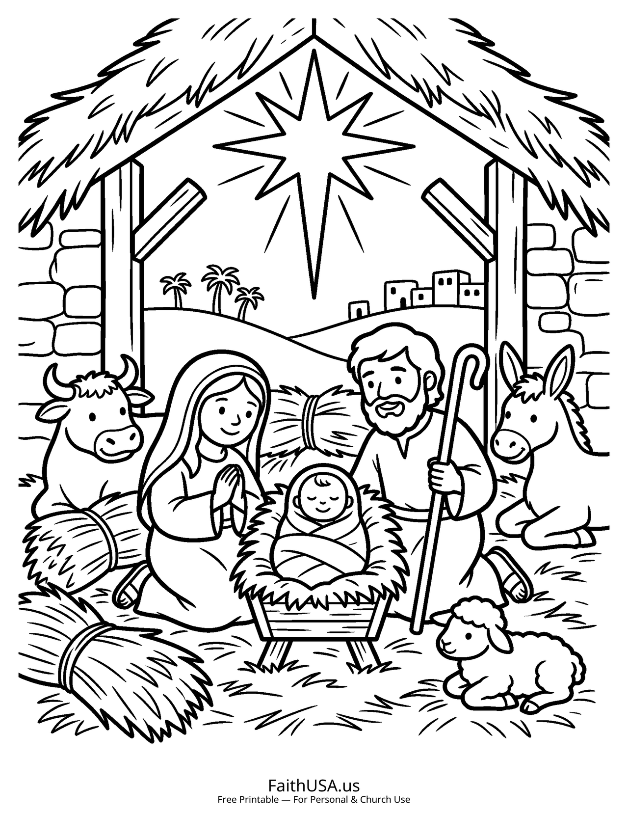 Jesus Coloring Pages
