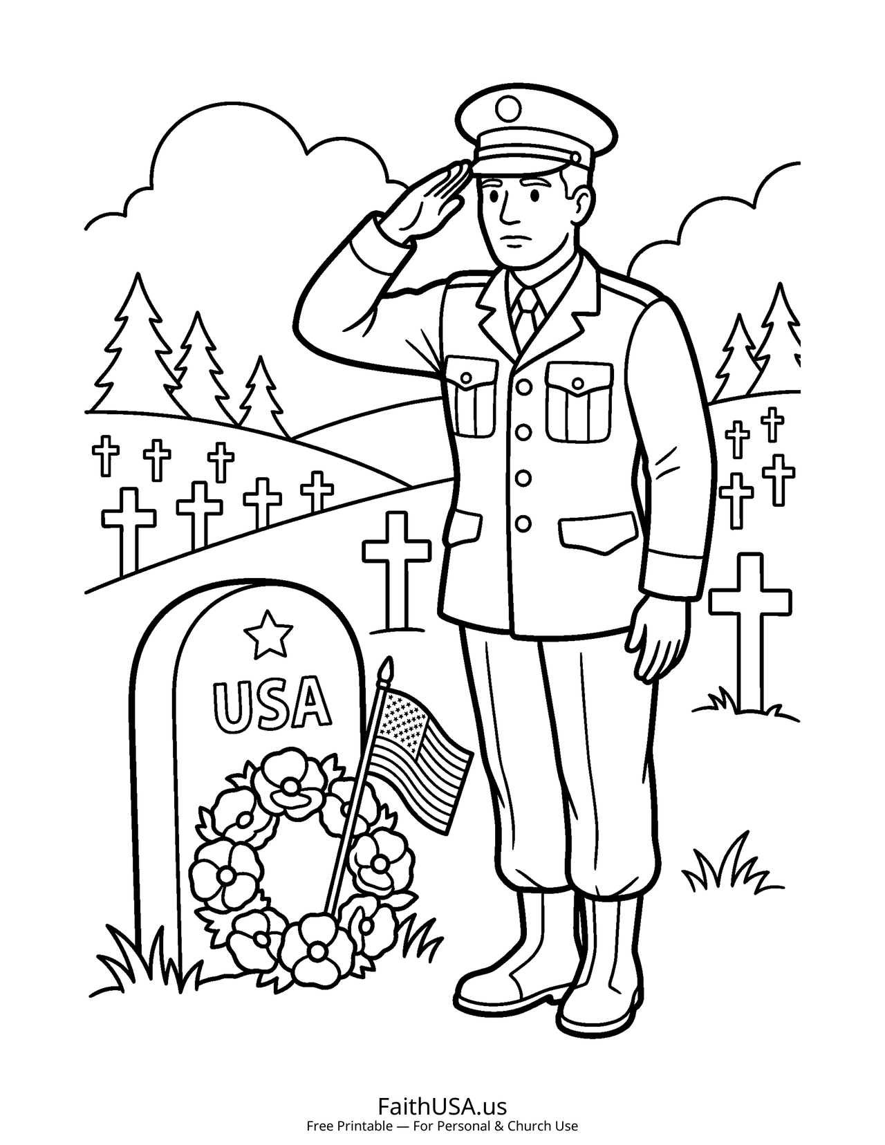 Veterans Day Coloring Pages