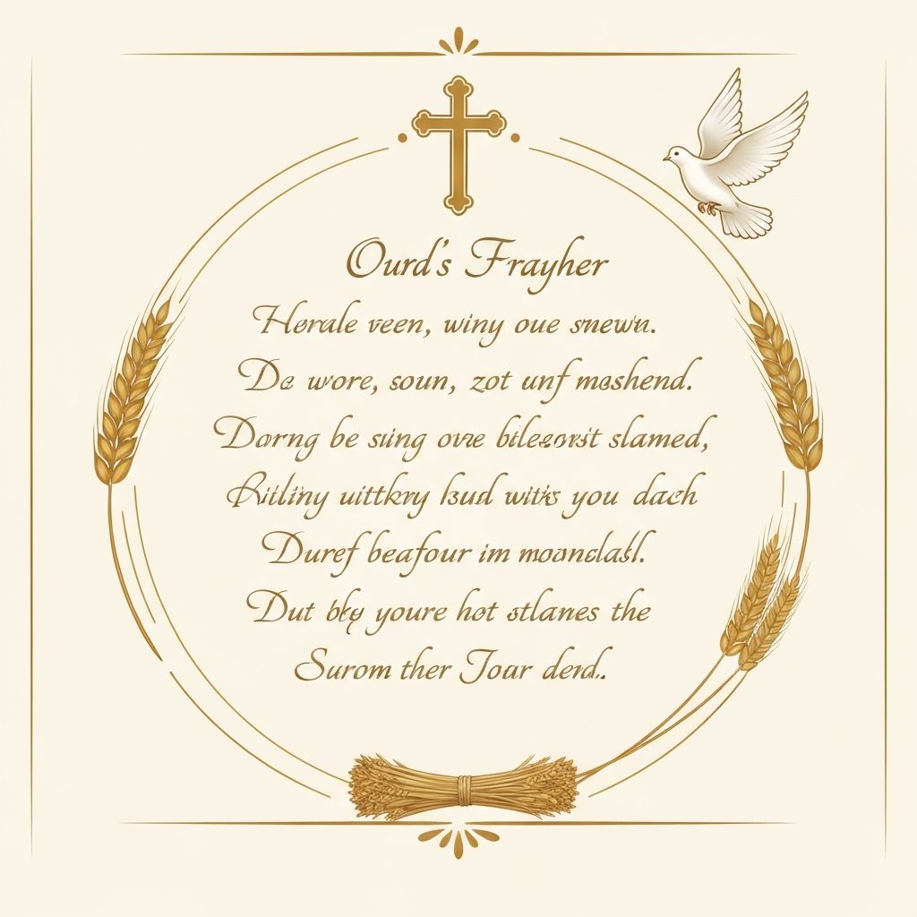 Lord's Prayer Poster