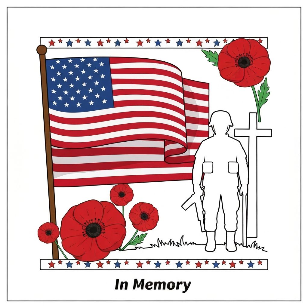 Memorial Day Coloring Book